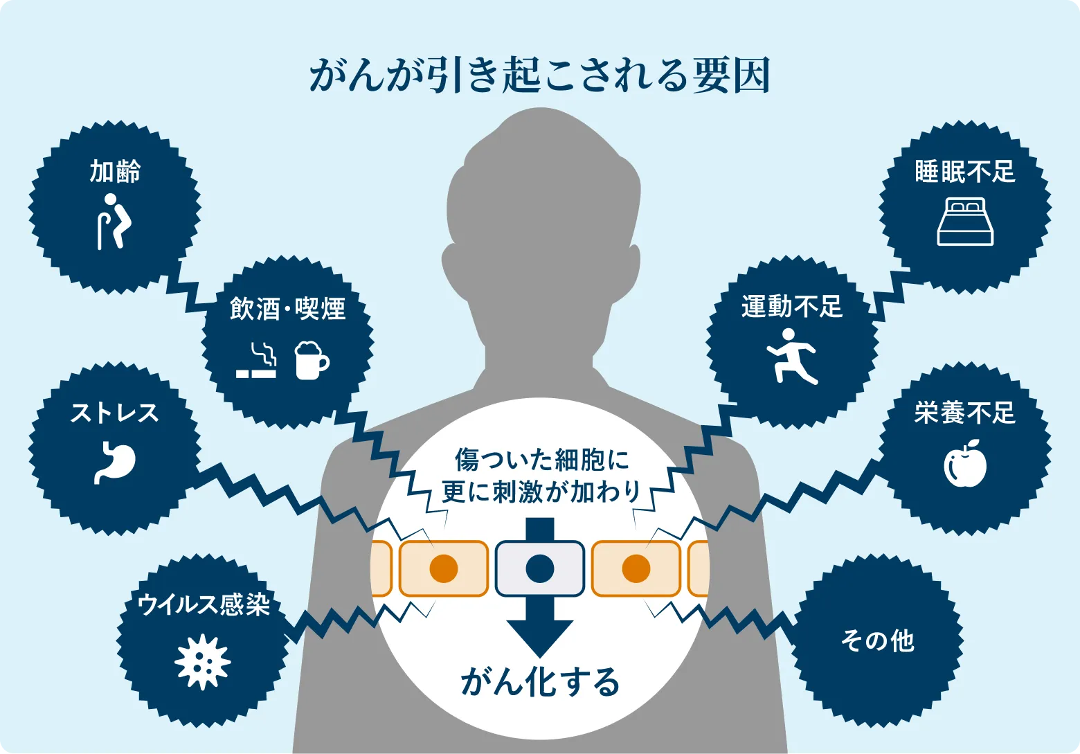 がんが引き起こされる要因