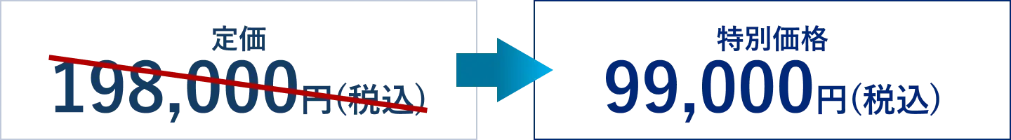 定価198,000円→特別価格99,000円